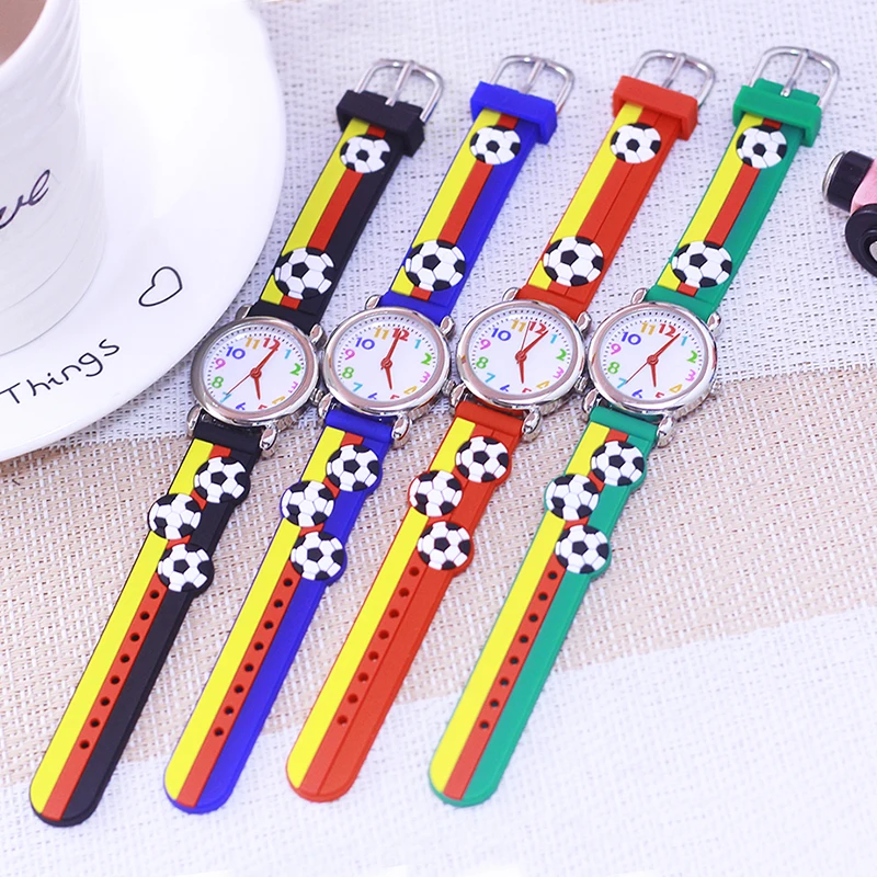 famous brand chaoyada children\'s 3D football silicone watches 3-12ages kids students reloj niño montre enfant garçon watches