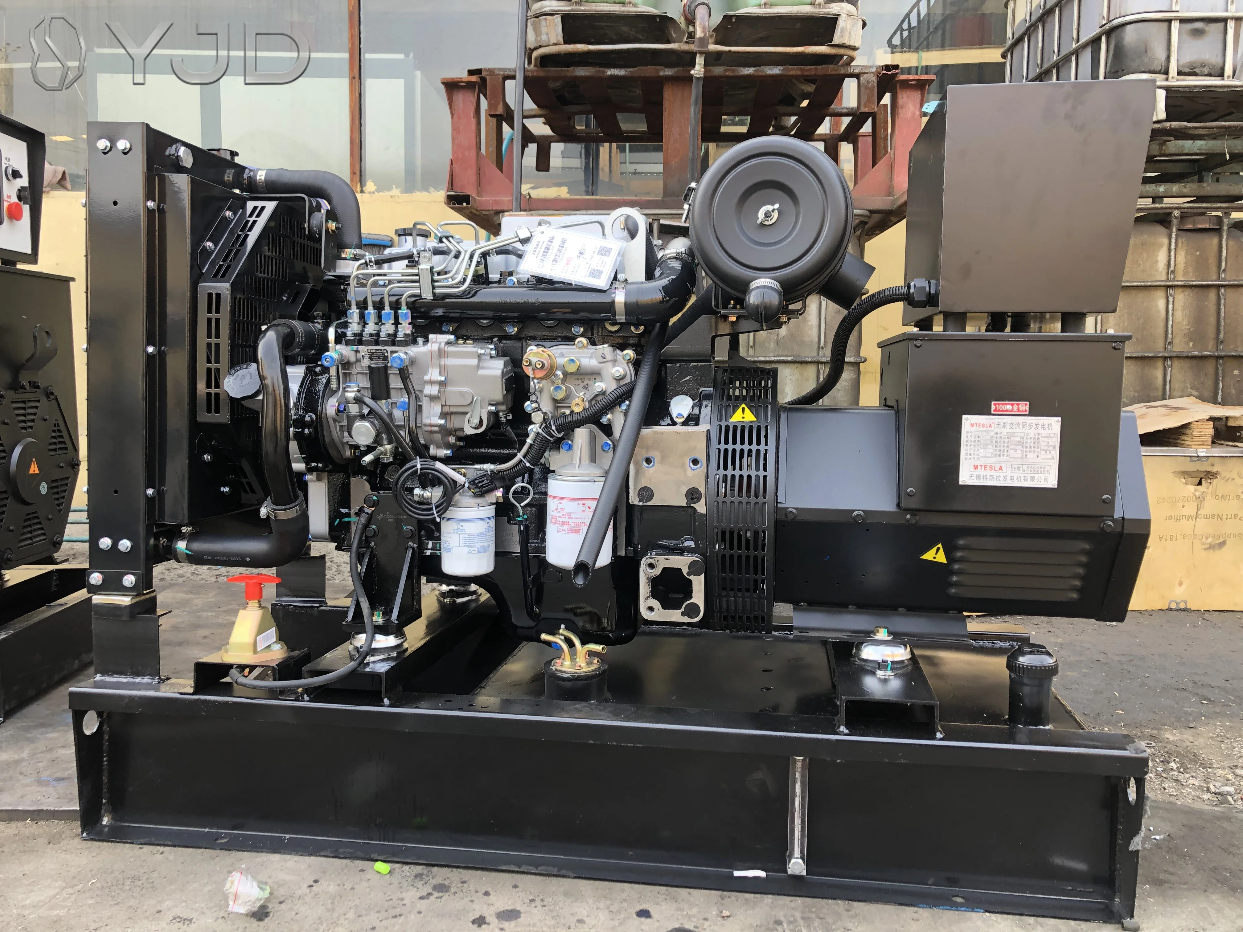 Single/Three Phase 50KVA 100KVA Yu-Chai Brand Diesel Generator Set  Open Frame Type Genset  110V 220V 230V 50/60HZ With ATS