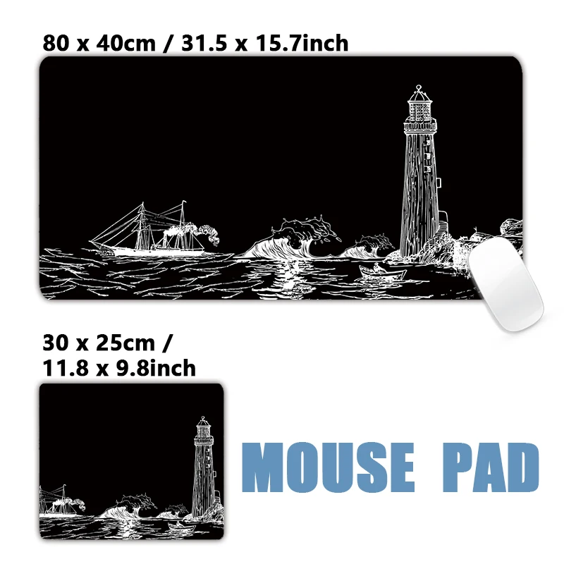 Black Architecture Cat loong Big Computer Mousepads Minimalism Mousepad Big Keyboard Mat Gamer Mouse Pads D esk Mats