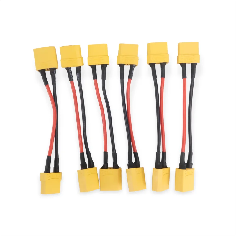 New Type 1/6PCS XT90 Male to XT90 Female Plug Extension Cable Lead Silicone Wire 14AWG for RCcars boats or planes lipo battery