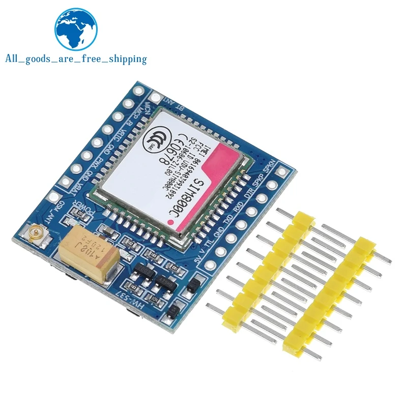 Модуль TZT SIM800C GSM GPRS 5 В/3,3 в TTL макетная плата IPEX с Bluetooth и TTS для Arduino STM32 C51 для Arduino