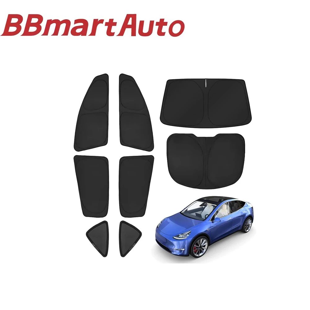 

BBmart Auto Parts 1set forTesla sunshade front + rear set + triangle window single layer Tesla Model 3/y sunroof sunshade top