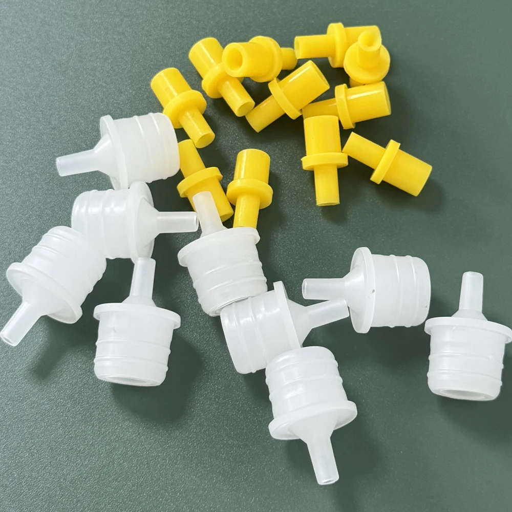 20pcs Printhead Maintenance Repair tool cleaning liquid kit Syringe silicone soft yellow pumping air hollow joint part