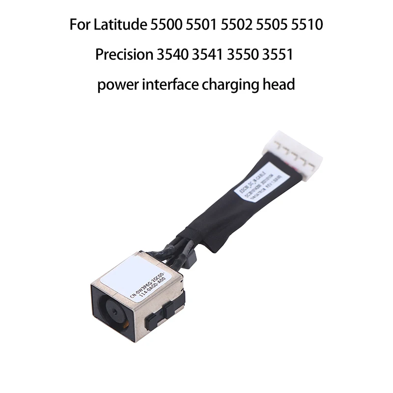 【F】1/3Pcs Charging Port Cable Laptop DC Power Jack Socket For  Latitude 5500 5501 5502 5505 5510 Precision 3540 3541 3550 3551