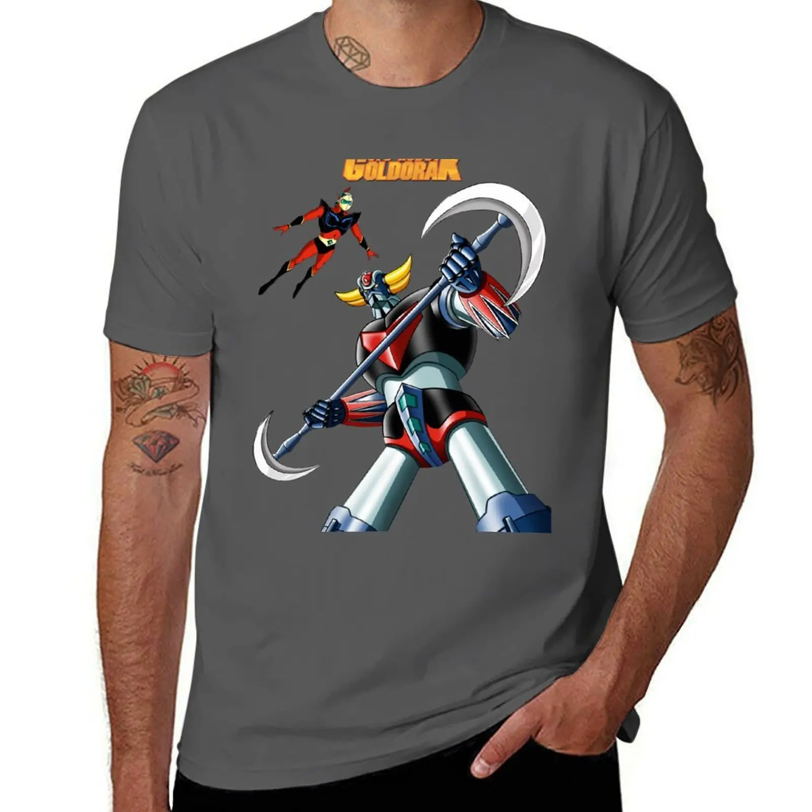 Goldrake T-Shirt t shirts for man cotton anime t shirts oversize T-Shirt
