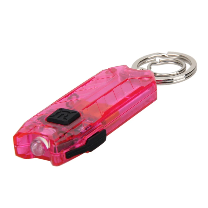 Mini Keychain Night LED light 2 Modes Torch Waterproof Portable Flashlight Rechargeable Polycarbonate Brand new