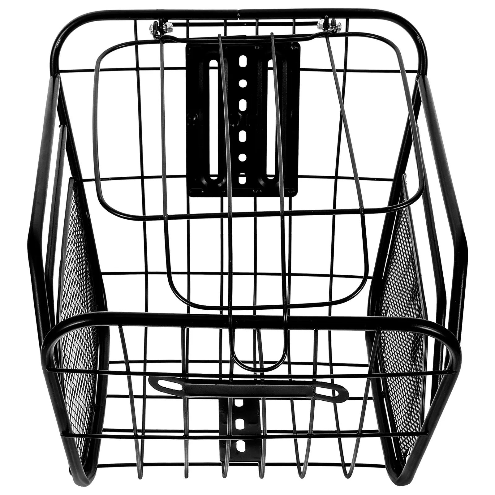 

Thicken Metal Front Bike Basket Bold Enlarged Handlebar Storage Basket Sturdy Easy Attachment Scratch Proof Cycling