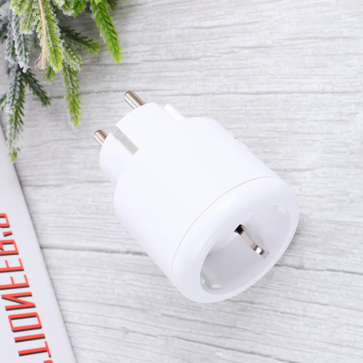 EU Smart Plug Socket with Energy Monitoring App Remote Control Power Consumption Tracker for Home Appliances
