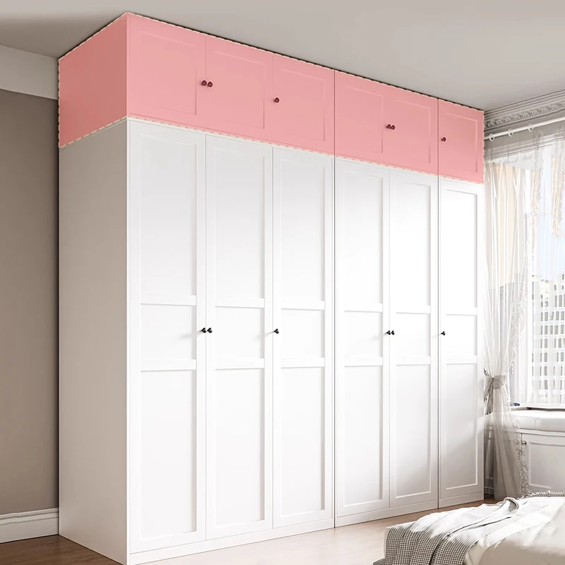 منظم خشبي لخزانة الملابس، أقسام ملابس غرفة النوم، أرفف خزانة محمولة، خزانة أثاث عصري من Muebles #5