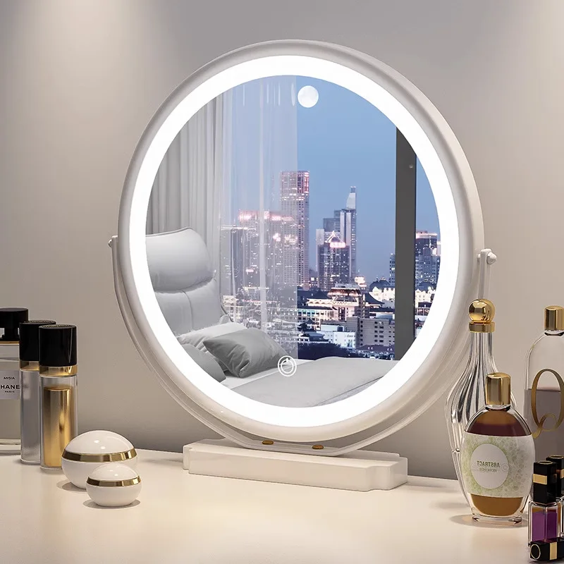 

Stylish Iron Frame Vanity Mirror for Bedroom Bathroom Desktop Makeup Dressing