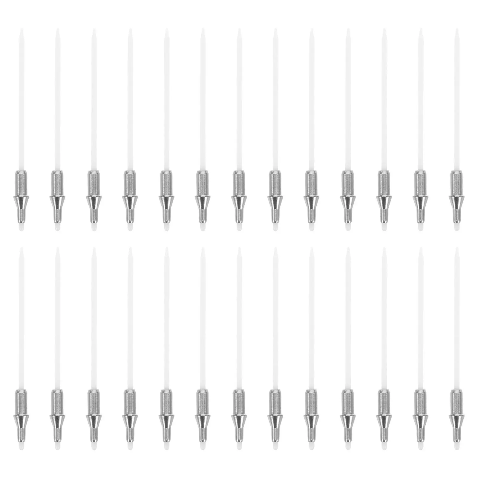 

100Pcs Metal Marker Pen Nibs Replacement Dual-Tip Fine Tip Oil-Based Paint Pen Points Smooth Flow Marker Accessories