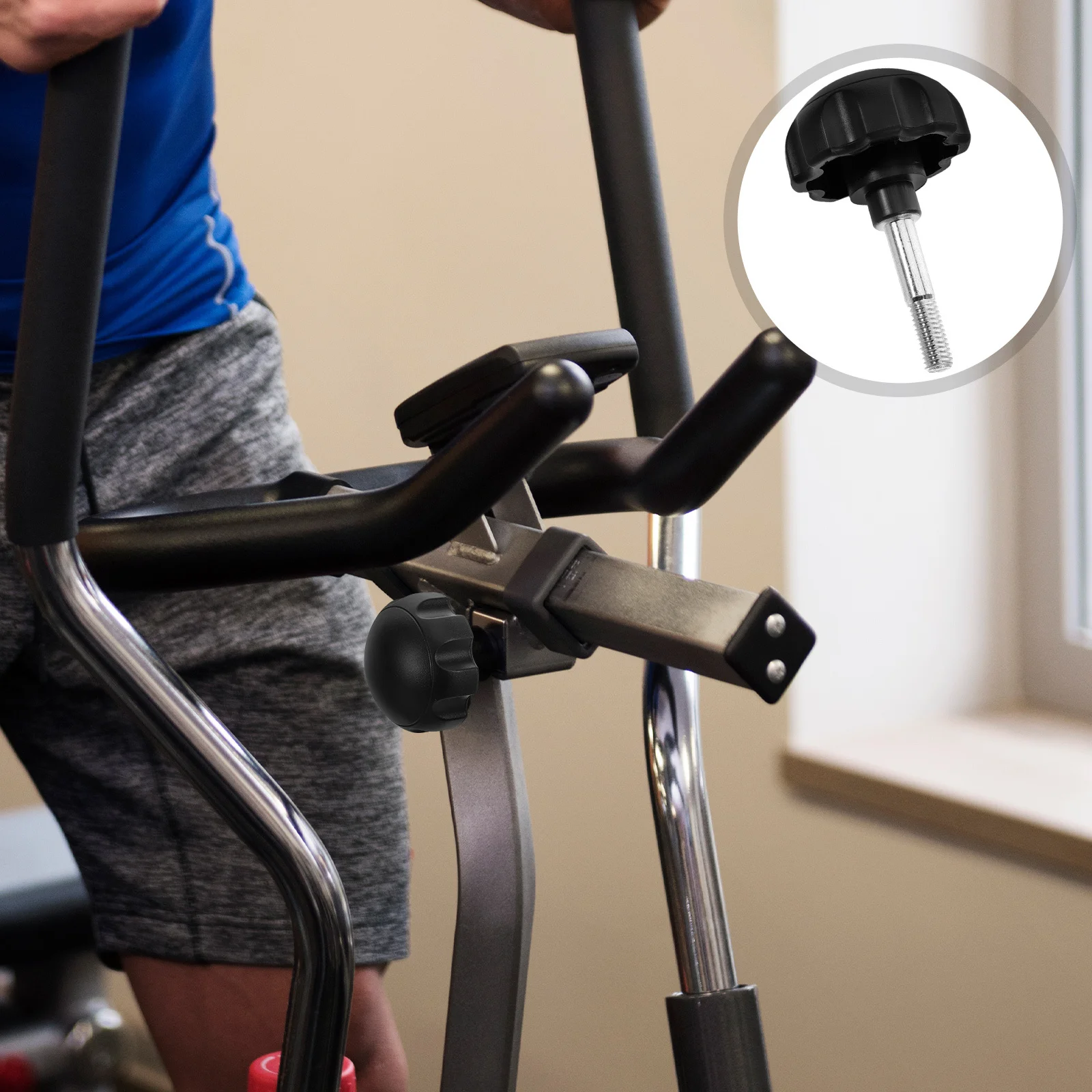 

Plastic Head Handle Knob Screw Nut M8 Elliptical Machine Exercise Bike Replacement Fitness Equipment Adjustable Pull Pin Knob