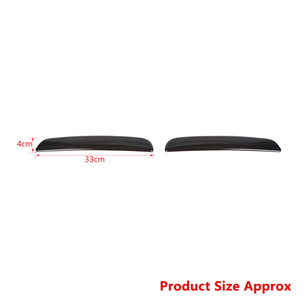 Front Fog Brake Light Eyebrow Lamp Decoration Cover Trim for Jeep Grand Cherokee 2024+ Car Exterior Accessories Glossy Black