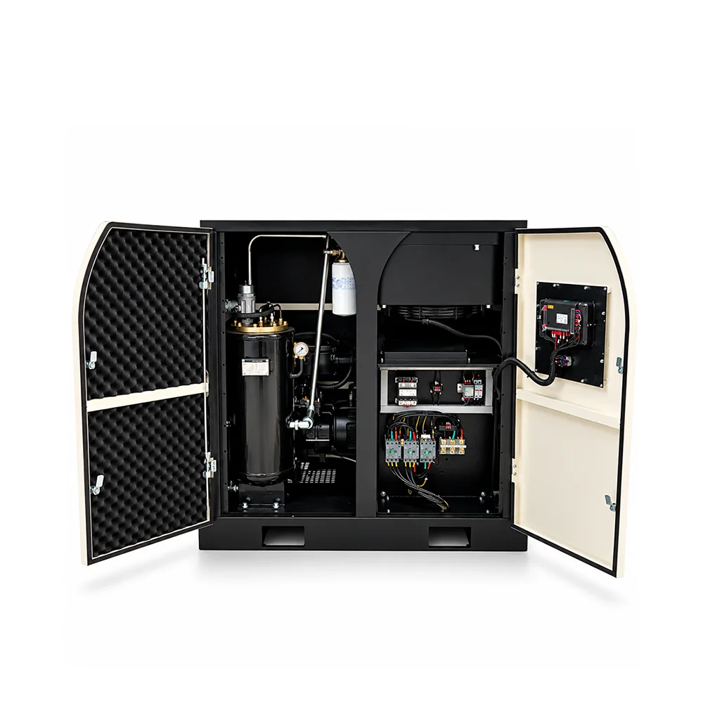 20HP Screw Compressor 8 Bar Air Screw Compressor Machine Low Noise Energy Saving High Efficiency Industrial 3 Phase 380V