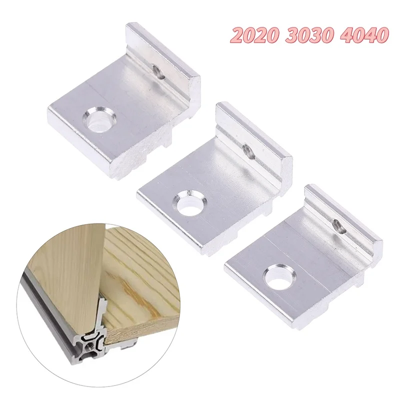 High Quality 1Set Aluminum Profile Fixing Parts Side Panel Bracket Accessories 2020 3030 4040
