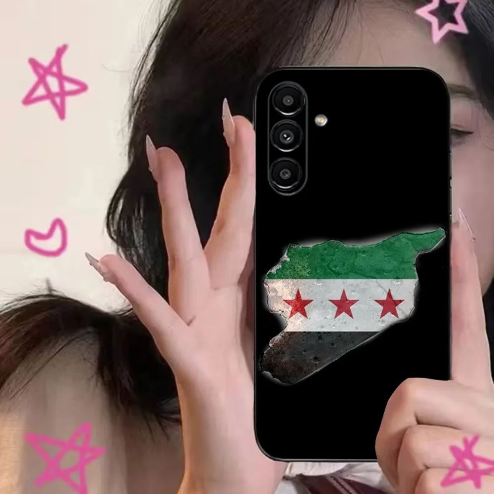 Syrian Syria Flag  Phone Case For Samsung S24,S21,S22,S23,S30,Ultra,S20,Plus,Fe,Lite,Note,10,9,5G Black Soft Cover