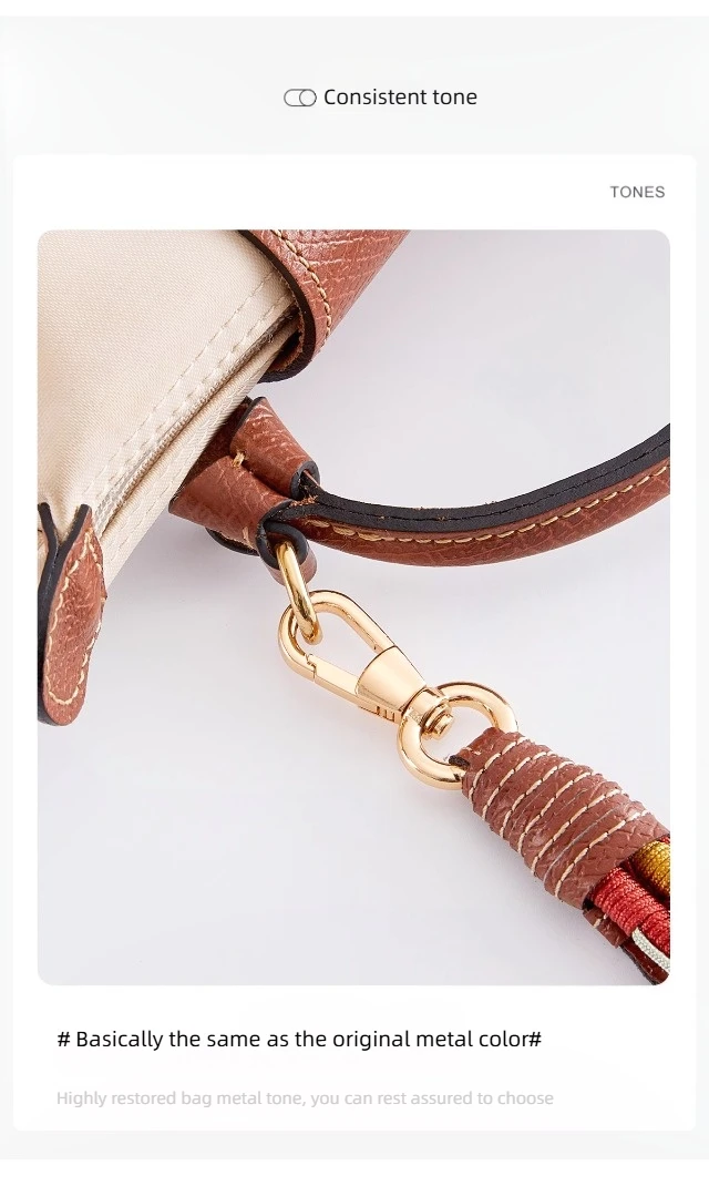 Weaving Handheld Shoulder Strap For Longchamp Mini Handle Bag Strap Modification Bag Accessories