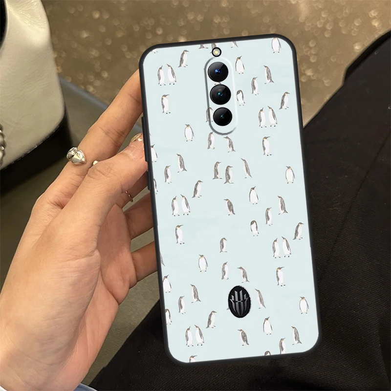 حافظة لطيفة على شكل بطريق كاواي لهاتف ZTE Nubia RedMagic 10 Air 5G 6 7 6S 7S Pro RedMagic 10S 9S 8s 8 9 10 Pro Plus