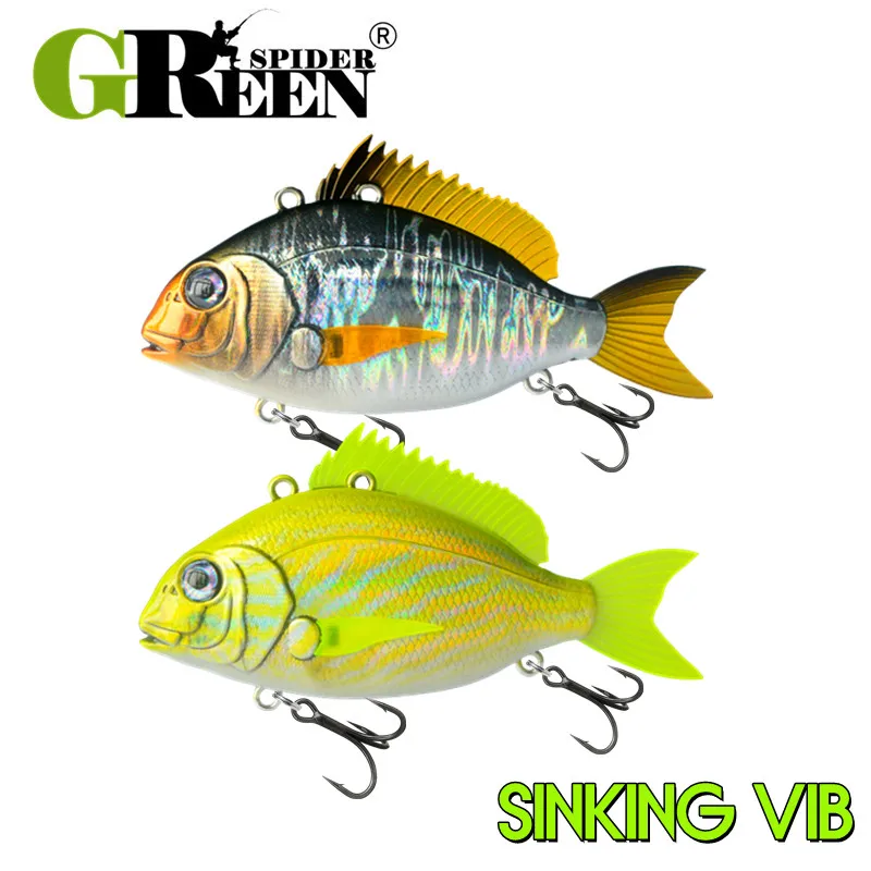 

50mm 11g Sinking Fishing Lure VIB Lure For Seabass Vibration Fishing Lure Seawater and Fresh Water Fishing Bait