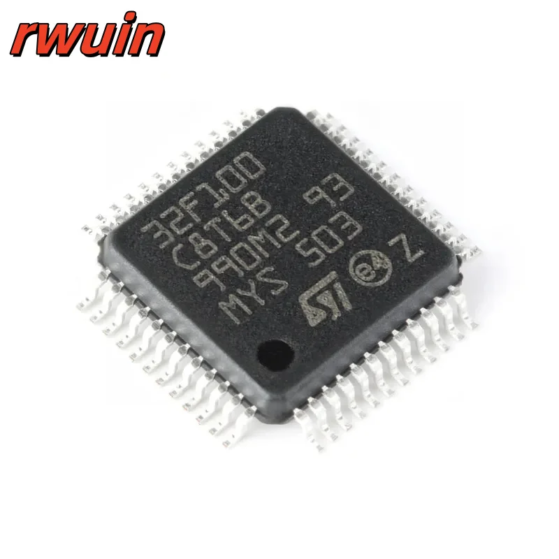 5 Stück/1 Stück STM32F100C8T6B STM32F100 STM32 F100C8T6B 32F100C8T6 LQFP-48 ARM Mikrocontroller MCU IC Controller Chip