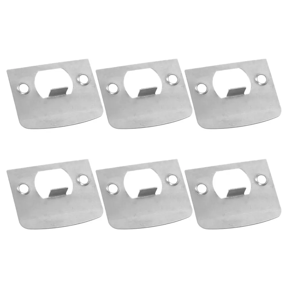Piastra di chiusura con catenaccio in acciaio da 6 pezzi Design regolabile Installazione semplice Sicurezza migliorata per varie porte Nichel satinato