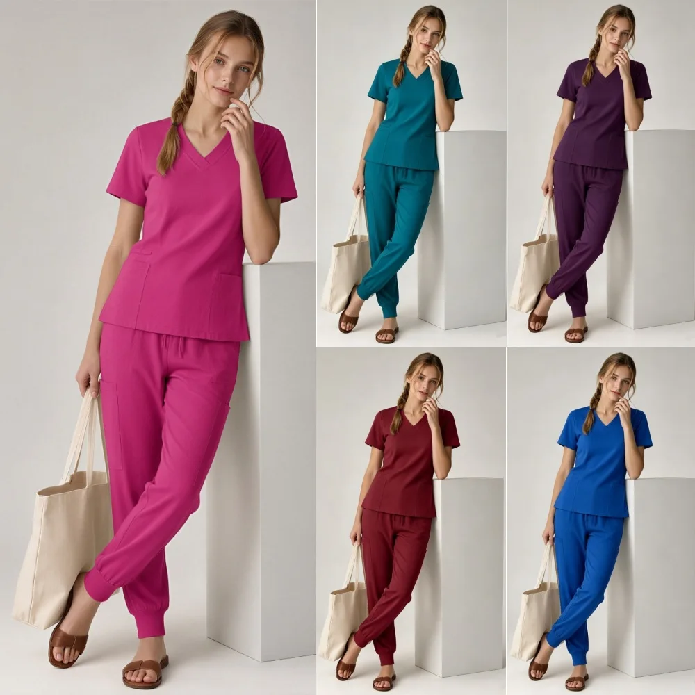 Nurse Uniform Woman Hospital Doctor Men's Medical Sweatshirt Nursing Pants Unisex Workshop Uniforms Beauty SPA Work Clothes New