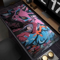 Gaming Mouse Pad Anime HD Print Keyboard Pads Gamer Large Non-Slip Mousepad Game Locking Edge Mouse Mat Office Rubber Desk Mat