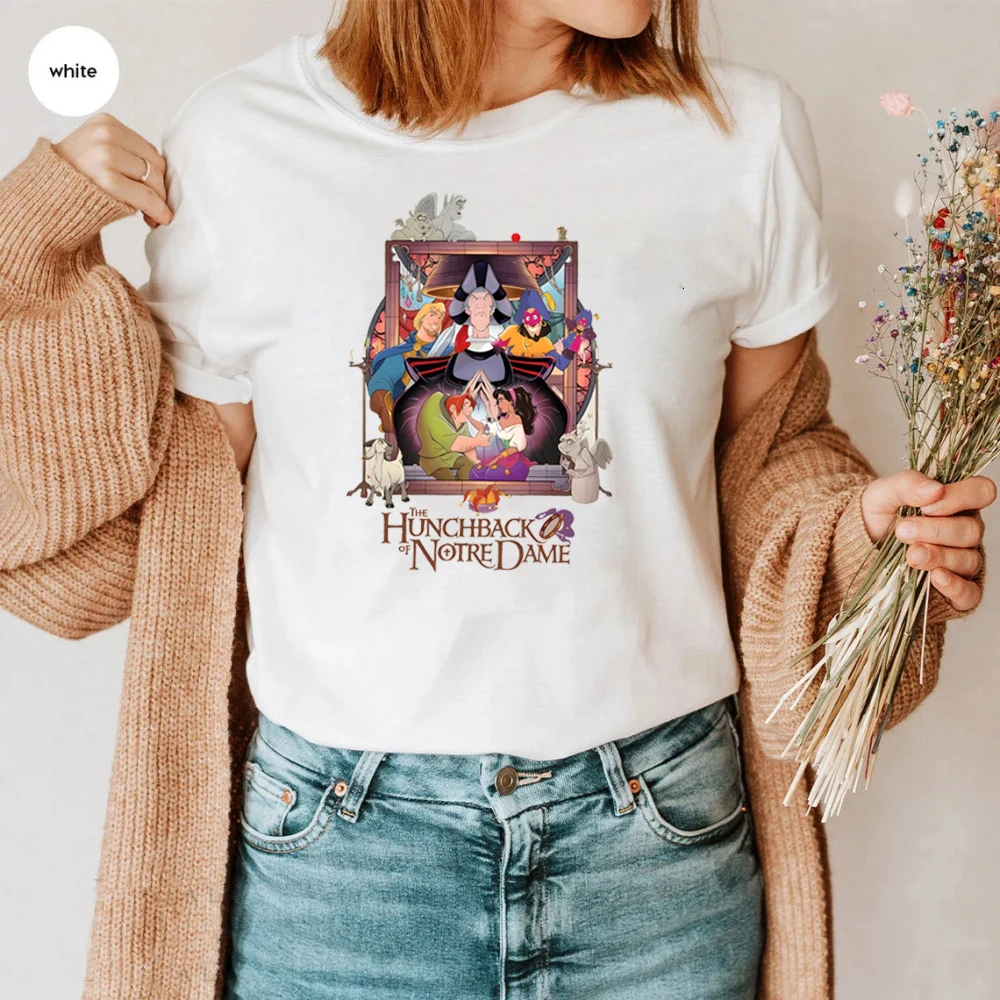 Hunchback of Notre Dame Shirt Esmeralda Quasimodo Shirt Hunchback Notre-Dame Characters Shirt Vintage Family Trip Magical