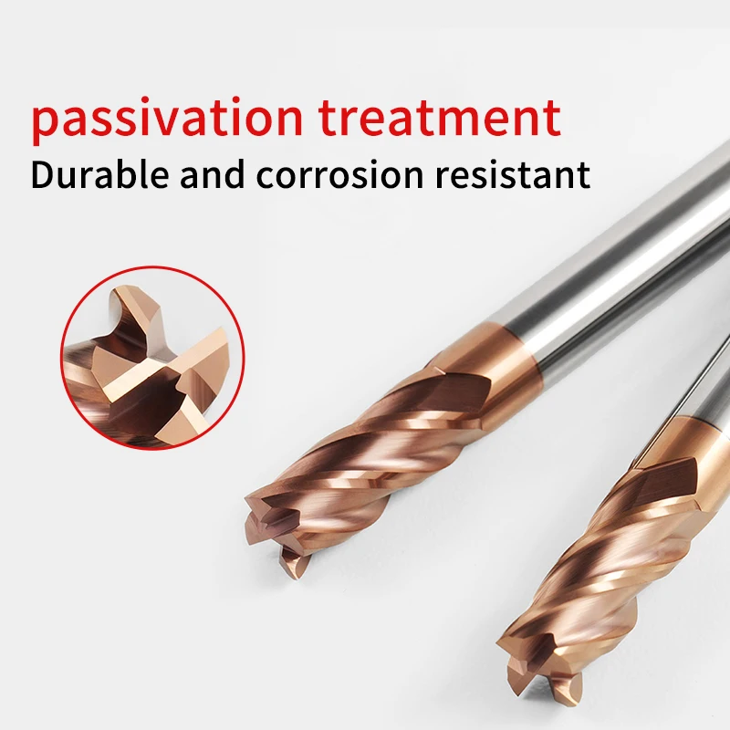 Chowmaster HRC55 كربيد نهاية مطحنة 1 2 4 6 8 10 12 14 20 مللي متر 4 المزامير قاطعة المطحنة قطع الحديد CNC Maching EndMill قاطعة المطحنة #4