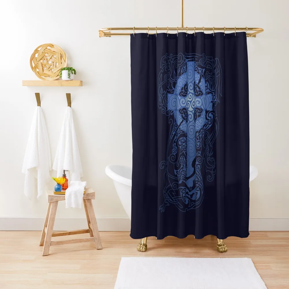 

CELTIC NIGHT Shower Curtain Transparent Bathroom Shower Luxury Bathroom Shower Funny For Curtain