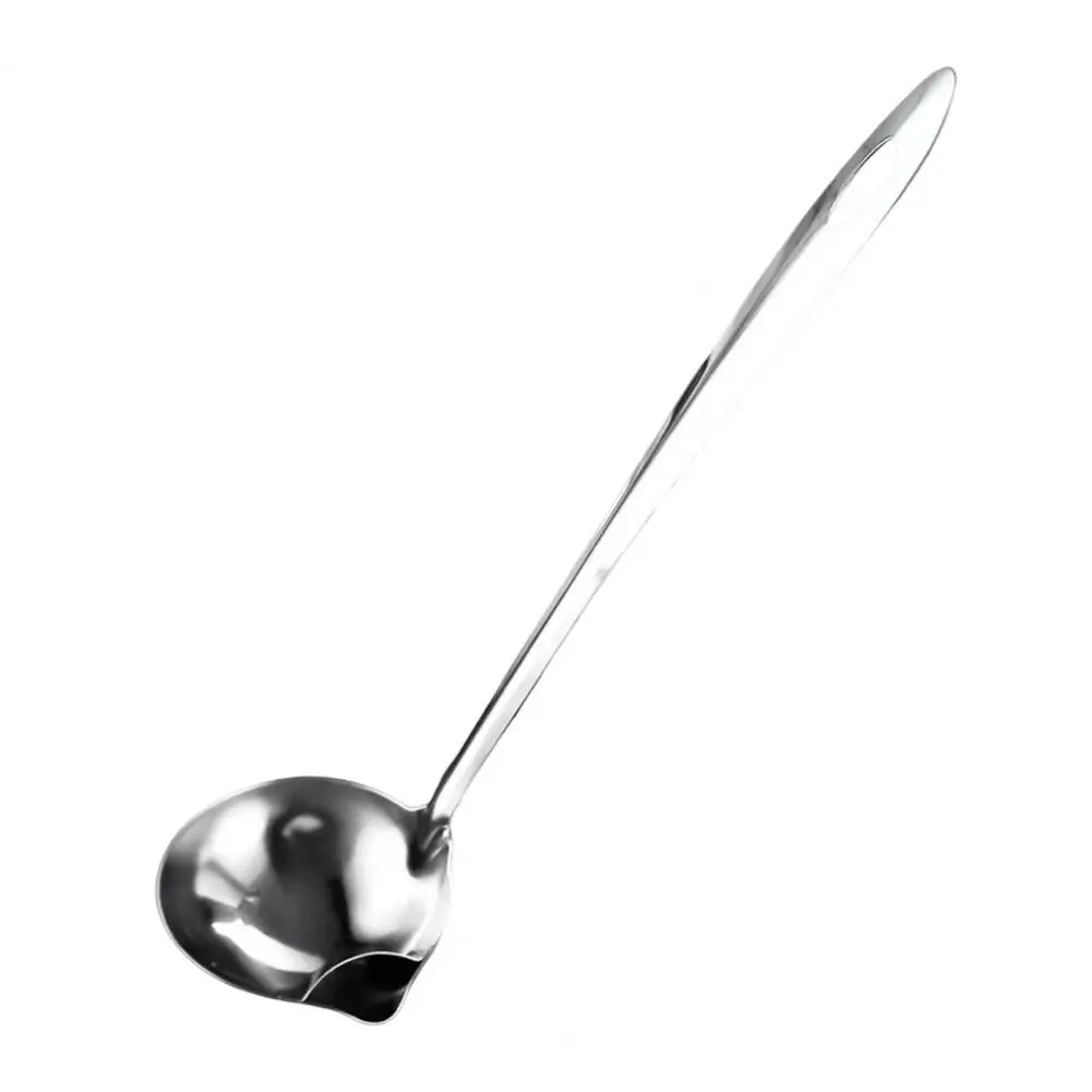 

Soup Serving Spoon 2pcs Stainless Steel Oil Separator Ladle Grease Filter Scoop with Spout Fat Strainer for Kitchen Cooking Soup
