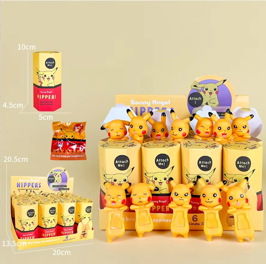 Boîte aveugle de poupée de fête elfe Pikachu, économique et abordable, Anime, voiture de jeu tendance, affichage Mobile, décoration, cadeau