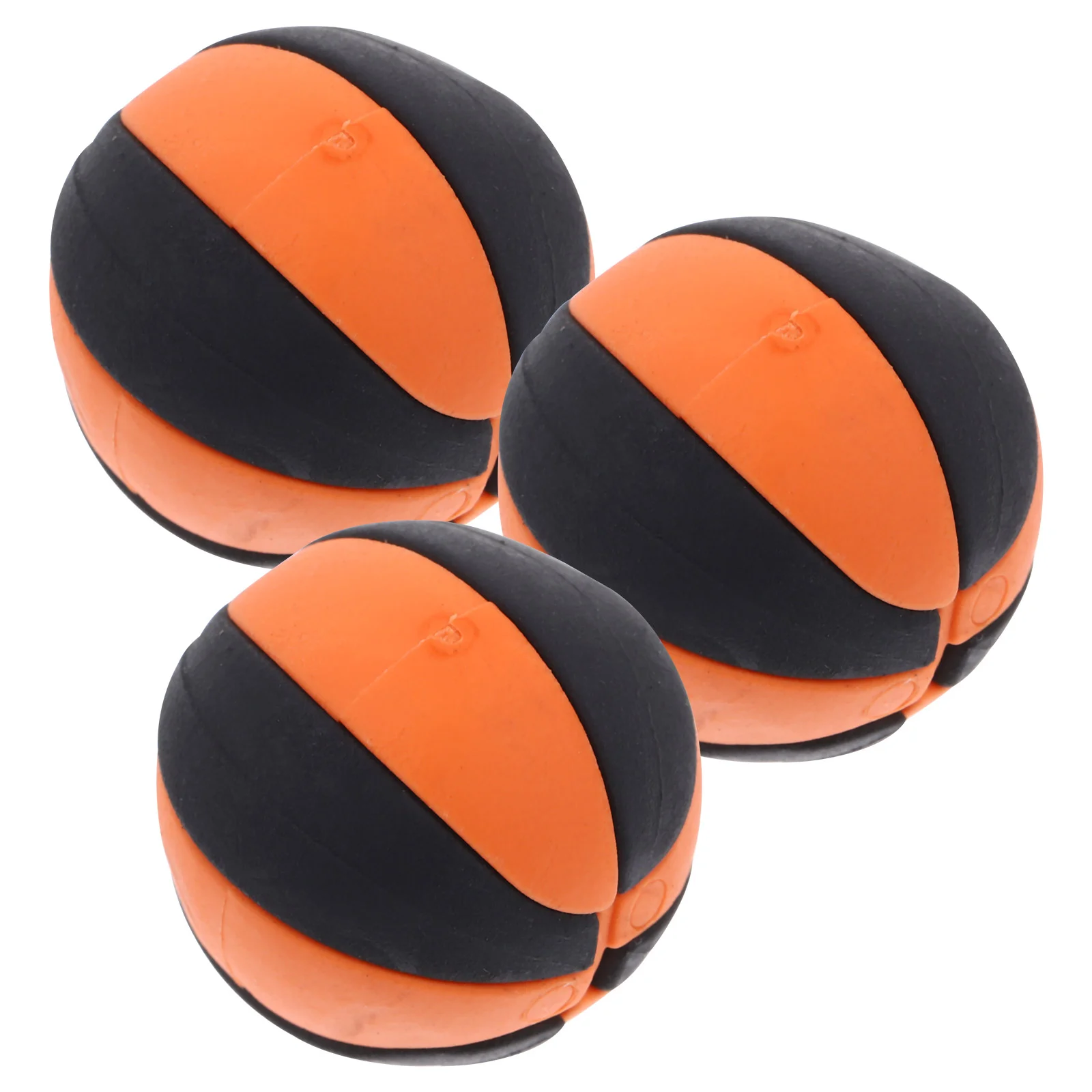 3 Pcs Dollhouse Basketball Football Lovely Sports Mini Soccer Balls Sporting Goods Decors Rubber For