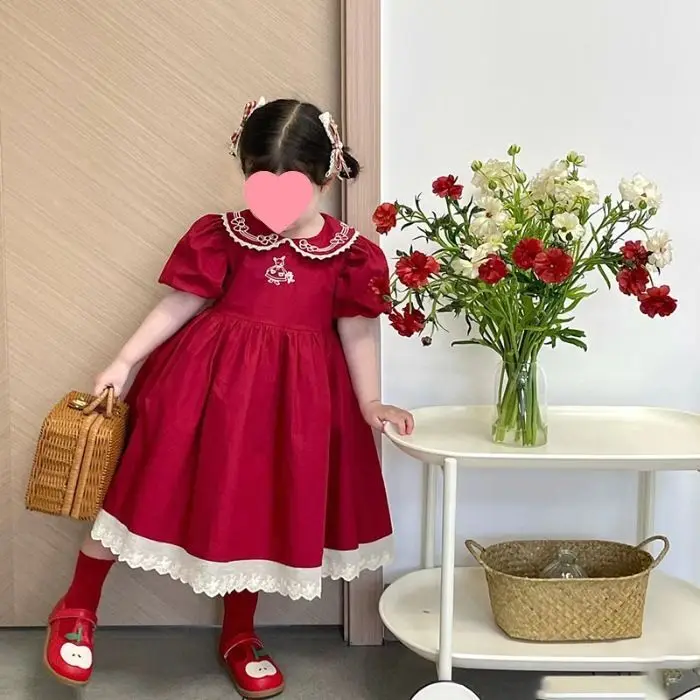 

Spring and Summer Dress Simple Casual Style All-match Fashion Kids Clothes Skirt