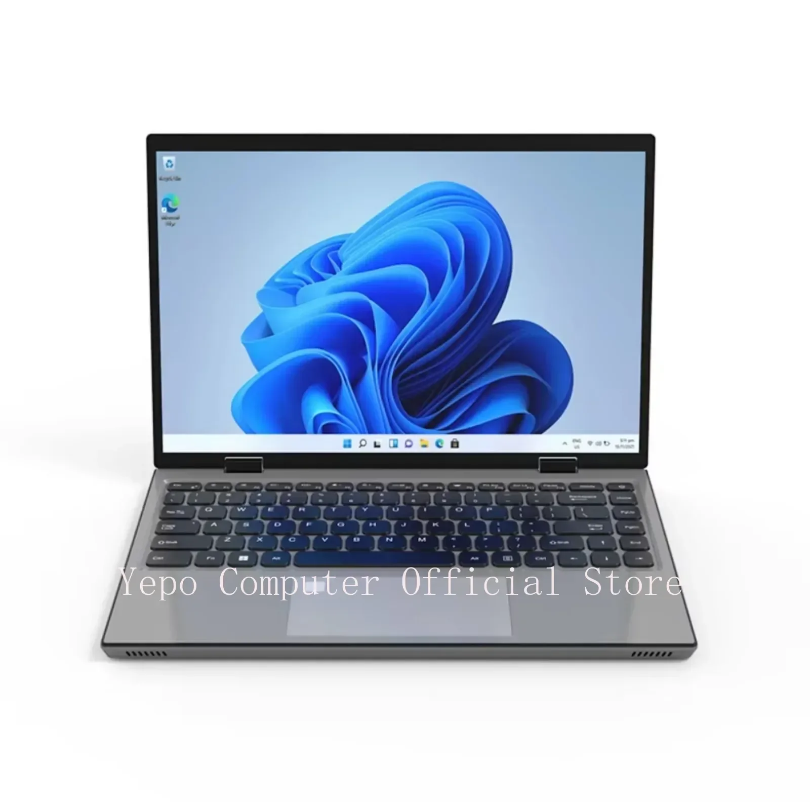 YEPO Neuer 14-Zoll-Laptop Intel N95 2.2K HD Touchscreen Windows 11 Pro 16G+2TB DDR4 faltbar 360 °   Büro-PC mit Fingerabdruck-Entriegelung