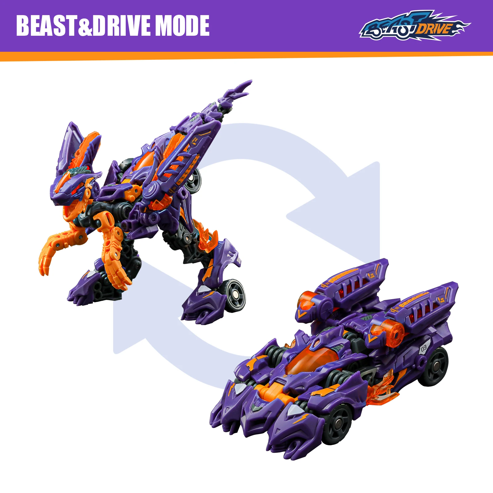 52TOYS BEASTDRIVE BD-03 Naught Saur Robot Dinosaur Action Figure