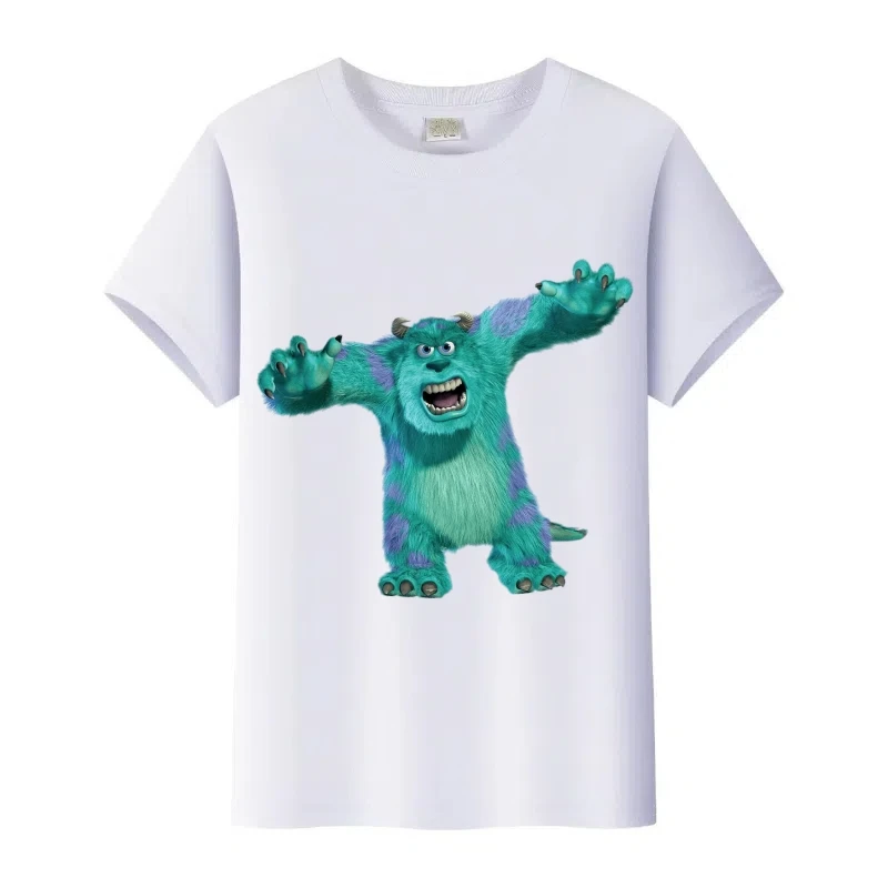 مضحك ديزني الكرتون وحوش ، Inc. الجرافيك المرأة التي شيرت Harajuku الأطفال تي شيرت السيدات تيز القوطية رجل أعلى الأسرة فتاة بلوزة #3