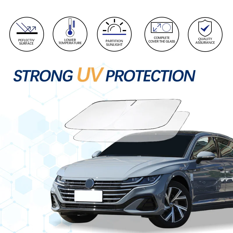 

Солнцезащитный козырек на лобовое стекло автомобиля для volkswagen CC, солнцезащитный козырек для лета, складные блоки, защита от УФ лучей, аксессуары