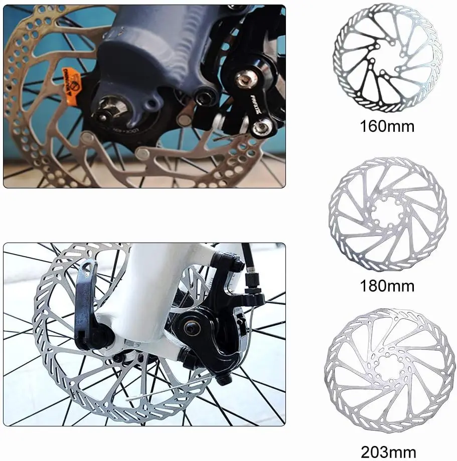 

160/180mm Disc Brake Rotors G3 Stainless Steel Rotor Bicycle Disc Brake Rotors with Bolts for Road Bike, MTB Bike,BMX