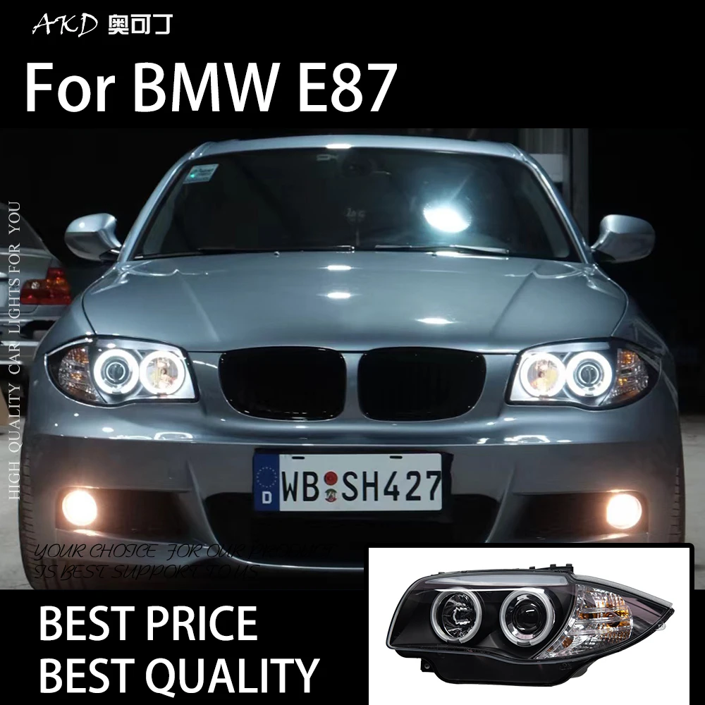 

Car Light For BMW E87 2004-2011 1 Series LED Auto Headlights Assembly Upgrade Bifocal Lens Signal Lamp Tool Accessories
