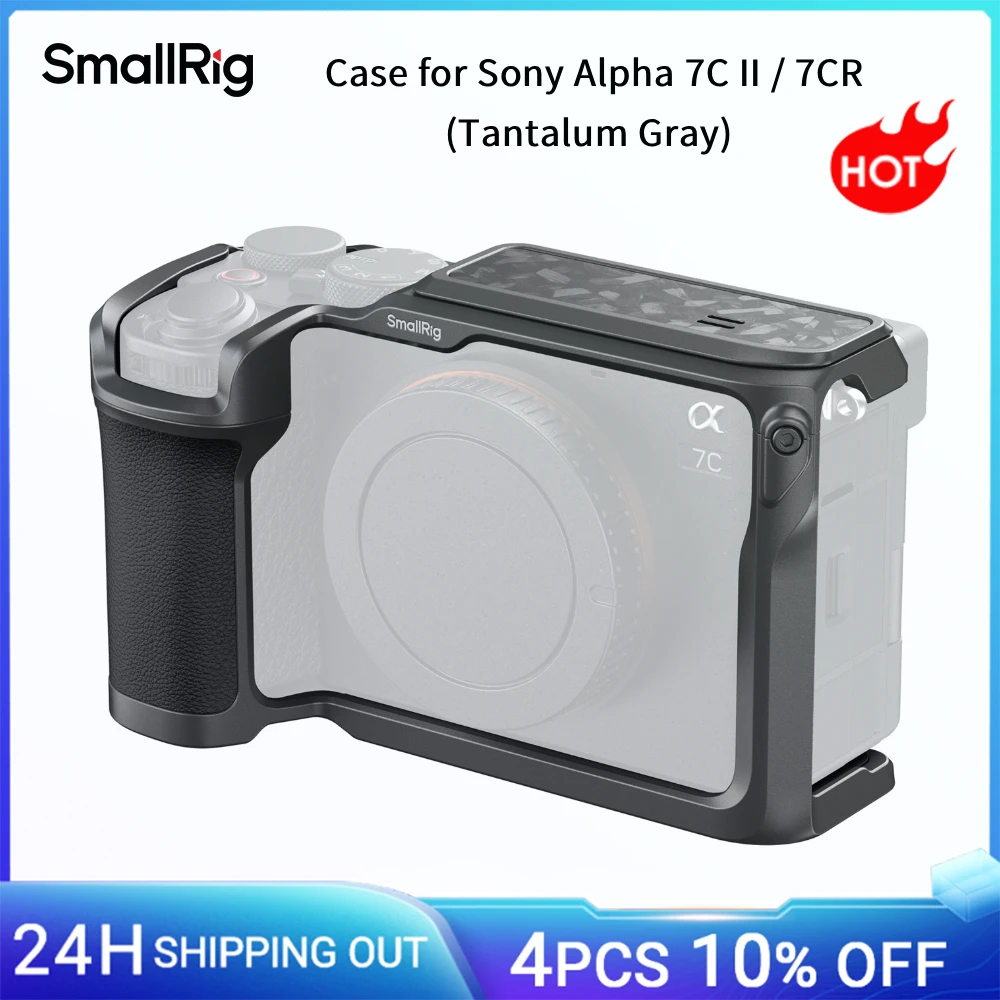 Image of SmallRig Gehäuse für Sony Alpha 7C II / 7CR Tantalumgrau mit Blitzschuhabdeckung, integriertem ergonomischen Griff und vollständigem Schutz -5560