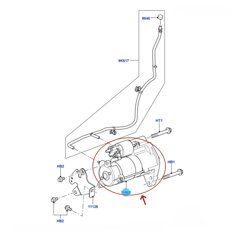 Motor De Arranque Automático Para Land Rover Ontdekking V L462 Voor Range Rover Iv L405 3.0d Fpla11001ba Bb Lr061894 Lr080292