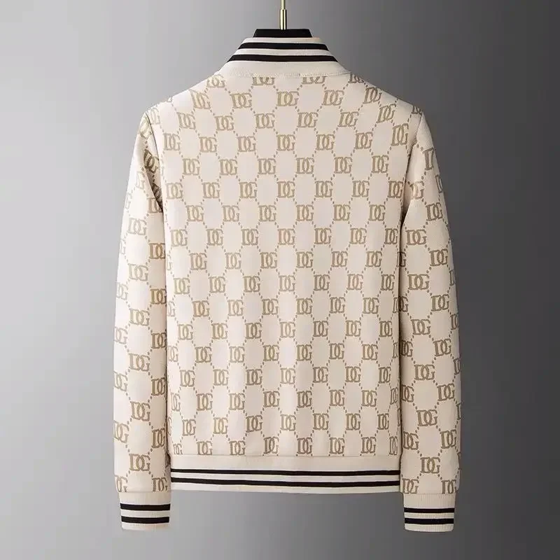 Suit Spring and Autumn Sweater Trend Stand-Up Jacket Casual Men's Sports Fashion Long Sleeve New Trousers Men's Clothing image 3