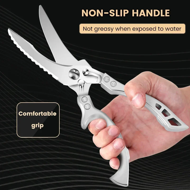 Sharp Shears for Chicken Bone Scissors, Kitchen Knife Tools, Multi Chicken Duck Cutter, Fish Scales, Acessórios
