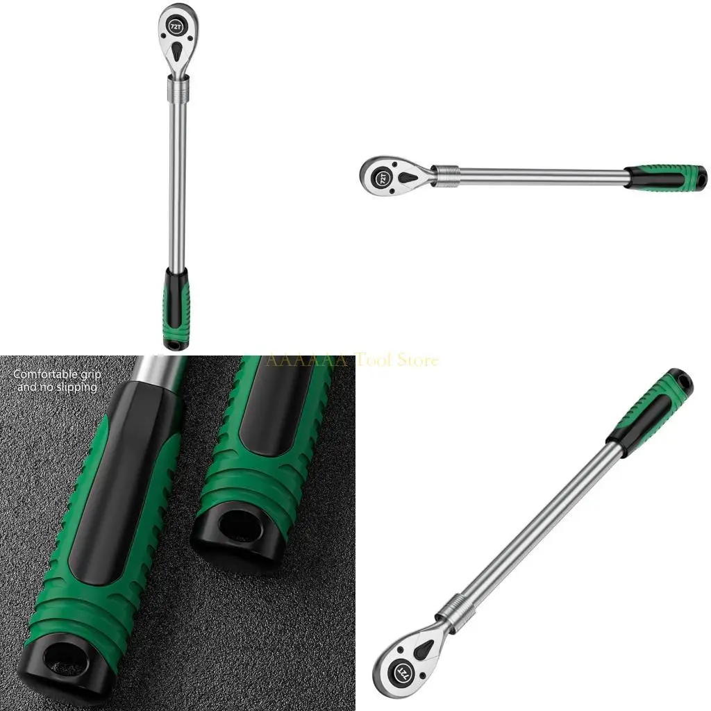 

A2BE Professional 8 Position Ratchet Tool Extendable Shaft 72 Teeth For Mechanics