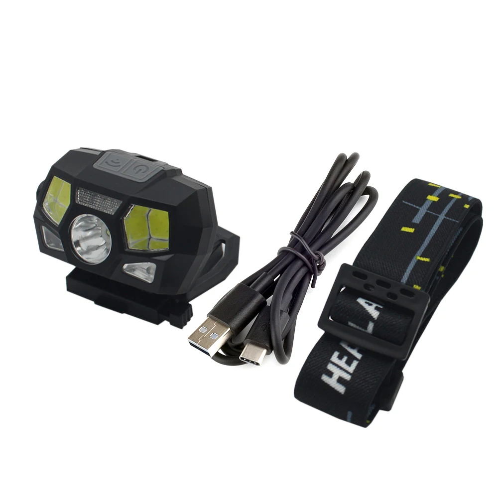 lanterna-tatica-recarregavel-a-prova-d'Agua-com-sensor-usb-para-caca-e-pesca-compativel-com-montagem-nvg-para-capacete-fast-mich