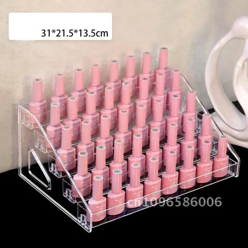 Acrylic Nail Polish Display Shelf Multi Display Plastic Transparent Layer Glue Storage Nail Tools Polish Nail Nail Stand Salon