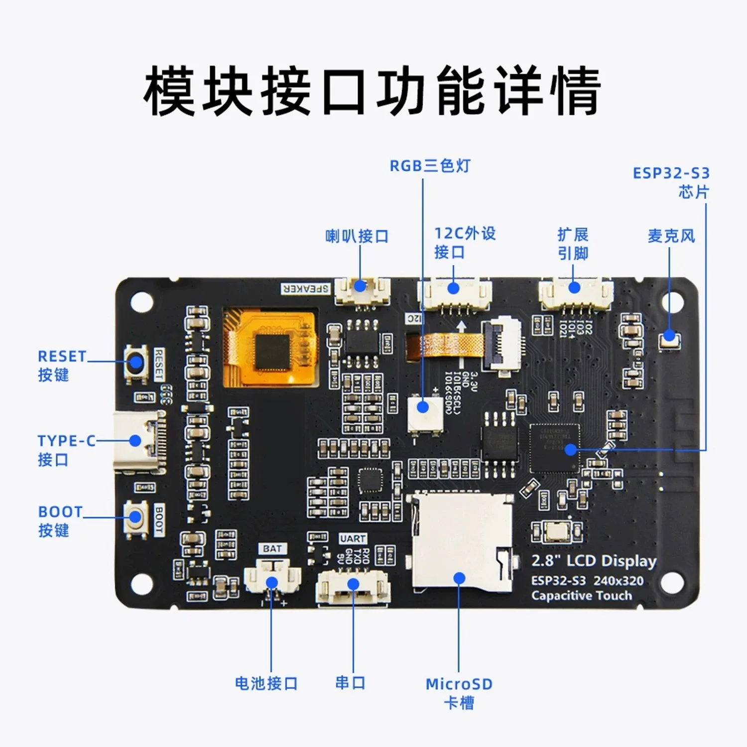 ESP32-C6-TINY Mini Development Board ESP32-C6FH4 WIFI Bluetooth Module Type-C Interface Module