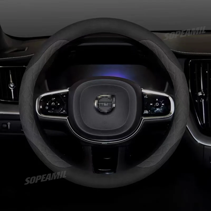 Car Steering Wheel Cover For Volvo XC40 XC60 XC70 XC90 AWD S40 S50 S60 S80 S90 T5 T6 T8 C30 C70 V40 V50 V60 V70 V90 Accessories