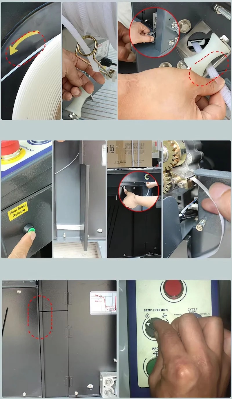 Electric Automatic PP Belt Strapping Machine for Food Package Carton box